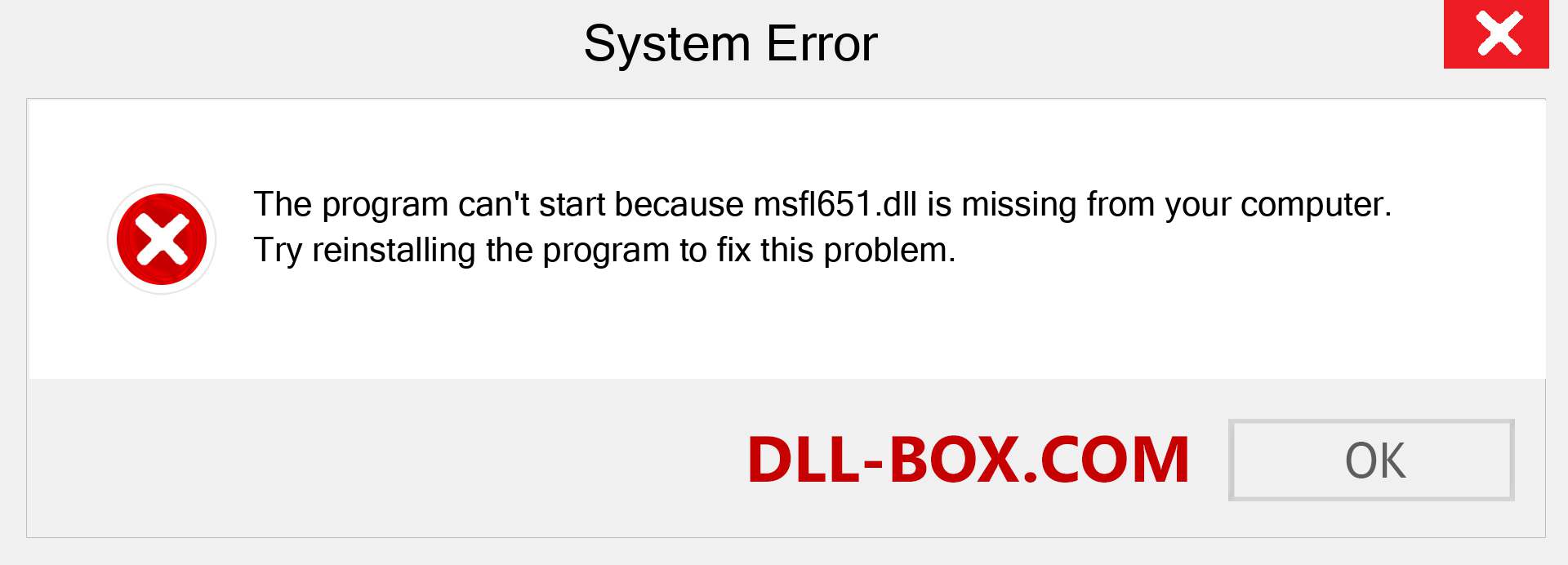  msfl651.dll file is missing?. Download for Windows 7, 8, 10 - Fix  msfl651 dll Missing Error on Windows, photos, images