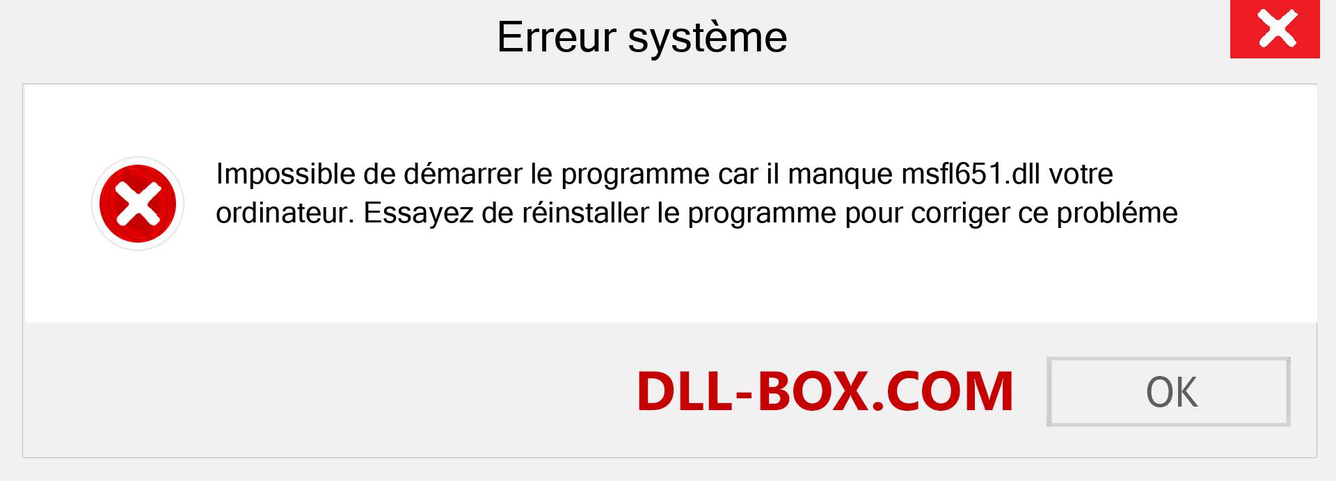 Le fichier msfl651.dll est manquant ?. Télécharger pour Windows 7, 8, 10 - Correction de l'erreur manquante msfl651 dll sur Windows, photos, images